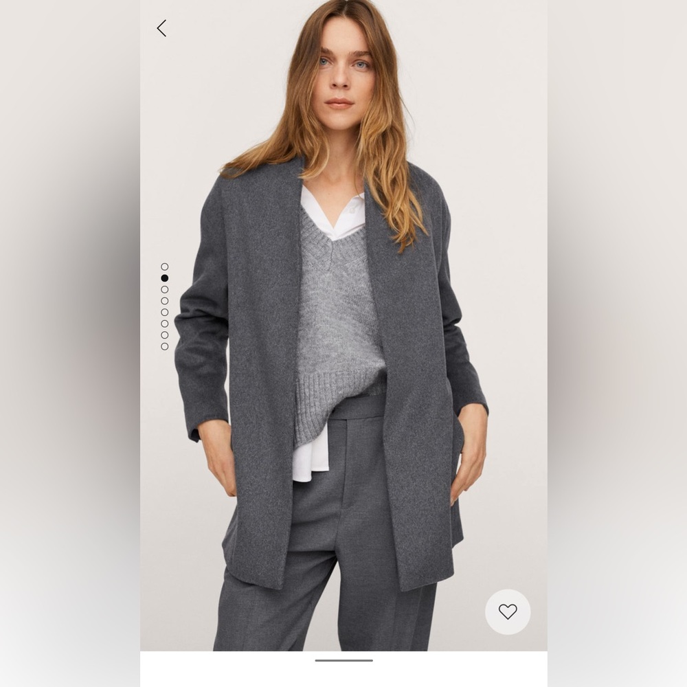 Woolen coat with belt